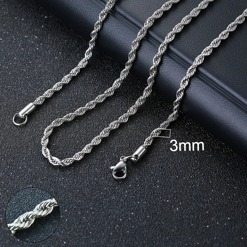 ZUPHAR™ Diamond-Cut Stainless Steel Curb Chain
