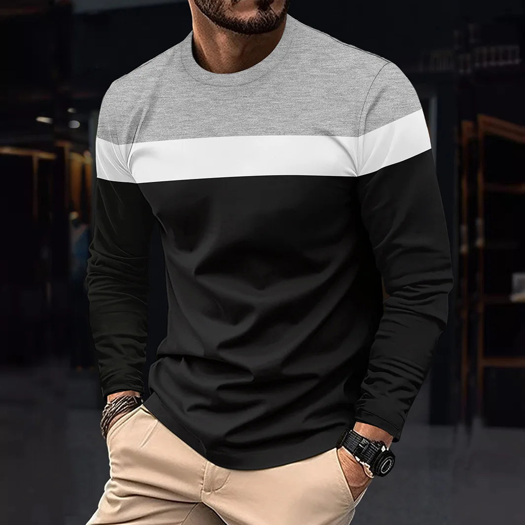 ZUPHAR™ Men's Long Sleeve Casual T-Shirt – Breathable & Comfortable