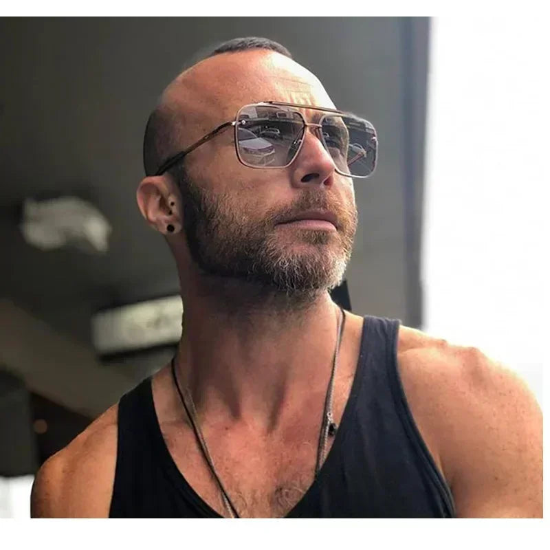 Fashion Square Pilot Sunglasses – Men & Women | UV400 Gradient Lenses