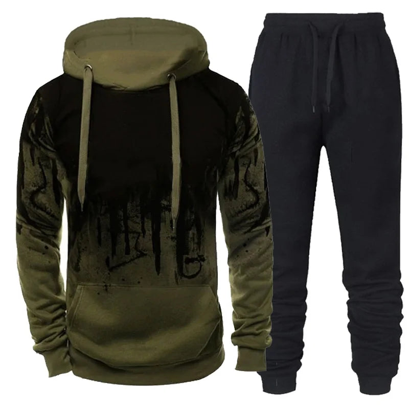 ZUPHAR™ Men’s Printed Casual Tracksuit Set