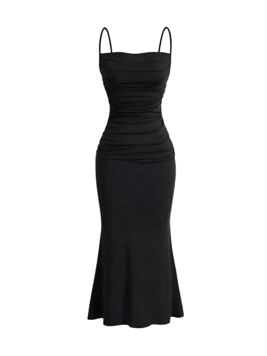 UPHAR™ Body-Fit Maxi Dress for Women | Elegant Slim Fit Party Dress