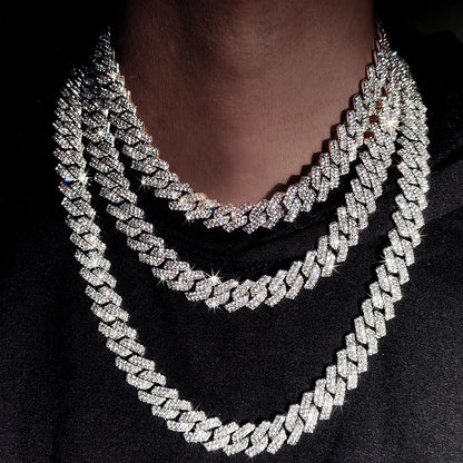 ZUPHAR™ Iced Cuban Rhinestone Chain Necklace