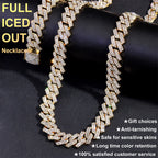 ZUPHAR™ Iced Cuban Rhinestone Chain Necklace