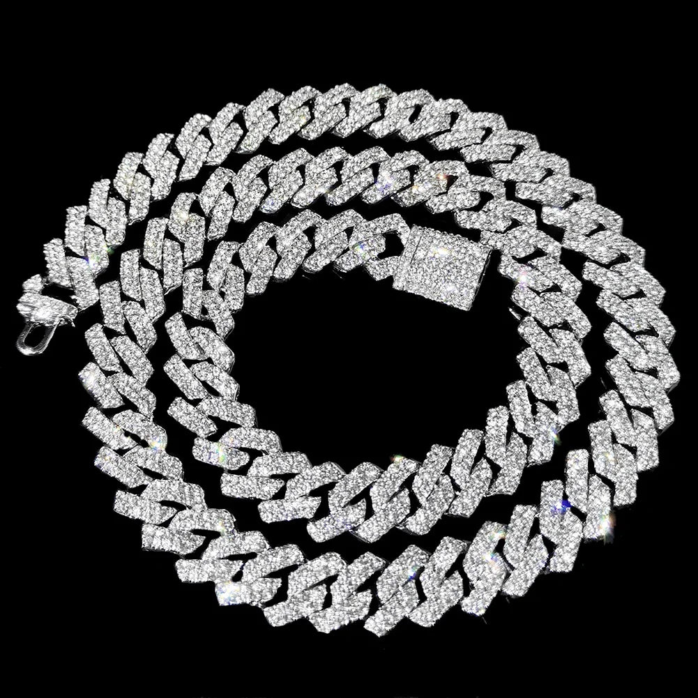 ZUPHAR™ Iced Cuban Rhinestone Chain Necklace