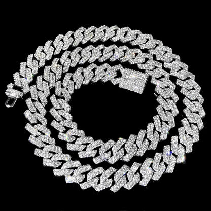 ZUPHAR™ Iced Cuban Rhinestone Chain Necklace
