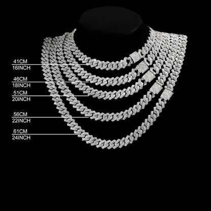ZUPHAR™ Iced Cuban Rhinestone Chain Necklace