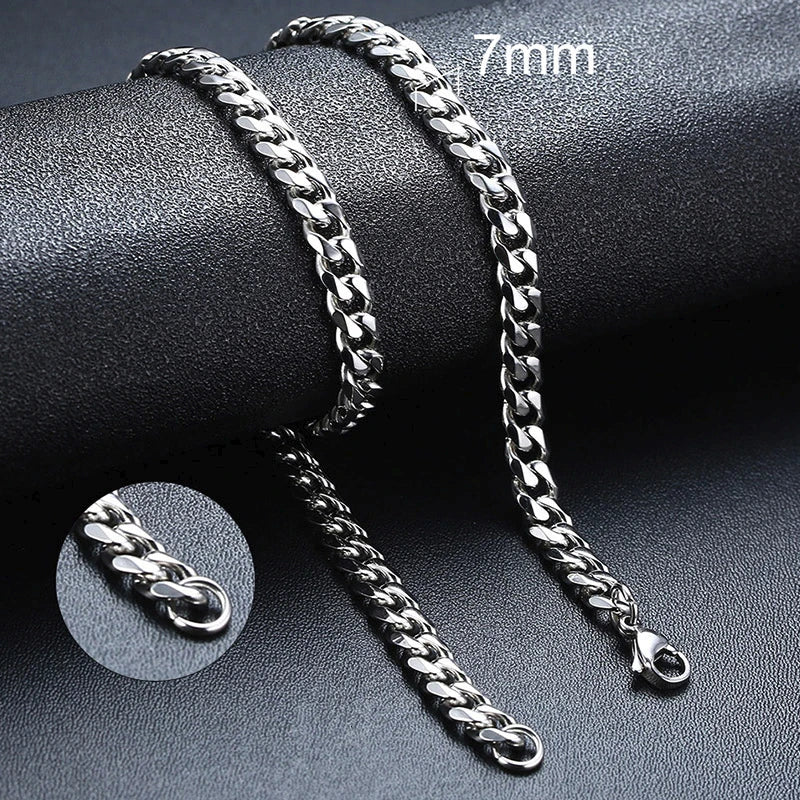 ZUPHAR™ Diamond-Cut Stainless Steel Curb Chain