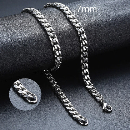 ZUPHAR™ Diamond-Cut Stainless Steel Curb Chain