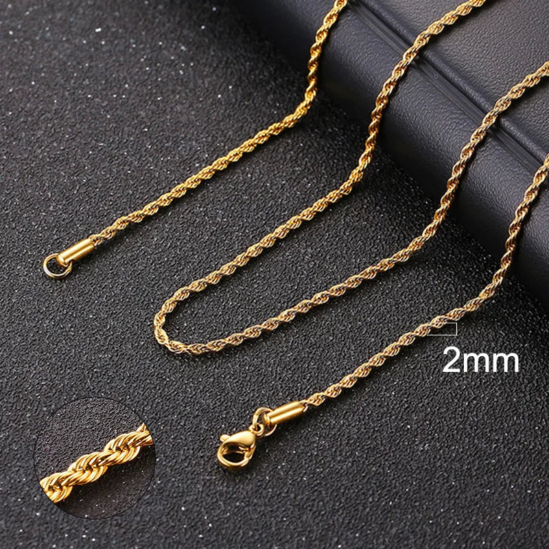 ZUPHAR™ Diamond-Cut Stainless Steel Curb Chain