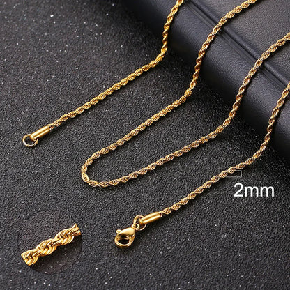 ZUPHAR™ Diamond-Cut Stainless Steel Curb Chain