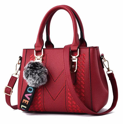 ZUPHAR™ Soft PU Fur Detail Shoulder Bag