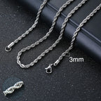 ZUPHAR™ Diamond-Cut Stainless Steel Curb Chain