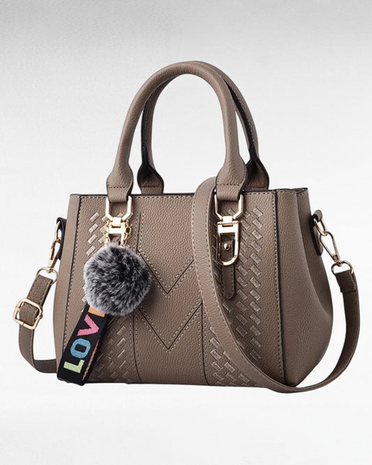 ZUPHAR™ Soft PU Fur Detail Shoulder Bag