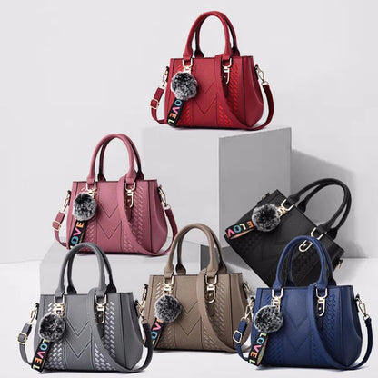 ZUPHAR™ Soft PU Fur Detail Shoulder Bag