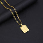 ZUPHAR A-Z Letter Pendant Necklace – Stainless Steel Alphabet Charm | 50cm & 60cm