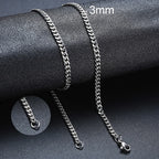 ZUPHAR™ Diamond-Cut Stainless Steel Curb Chain