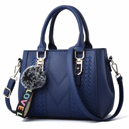 ZUPHAR™ Soft PU Fur Detail Shoulder Bag