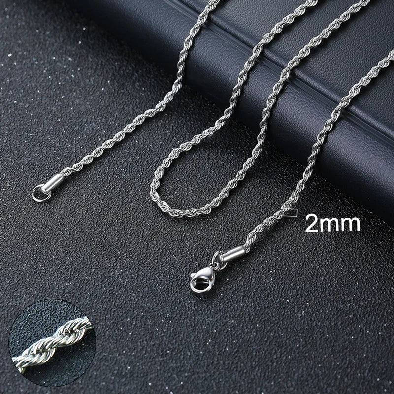 ZUPHAR™ Diamond-Cut Stainless Steel Curb Chain