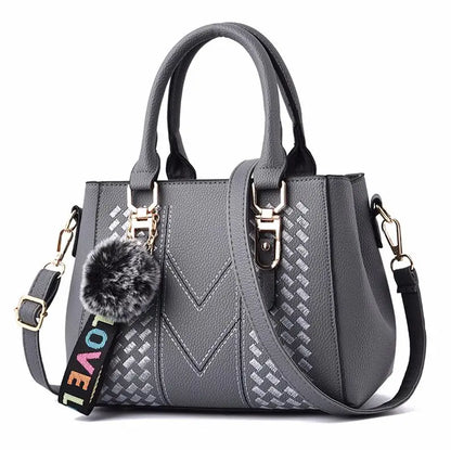 ZUPHAR™ Soft PU Fur Detail Shoulder Bag