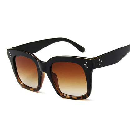 ZUPHAR Oversized Square Sunglasses for Women - Retro Big Frame with Gradient Lenses