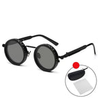 Vintage Steampunk Round Sunglasses