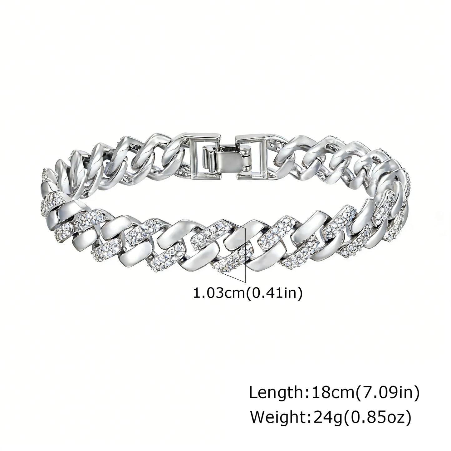 ZUPHAR™ Luxe Crystal Gold Chain Bracelet