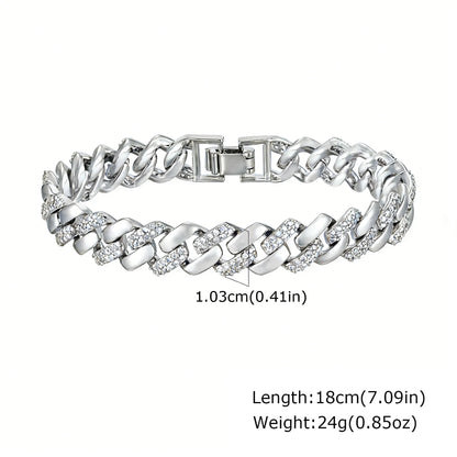 ZUPHAR™ Luxe Crystal Gold Chain Bracelet