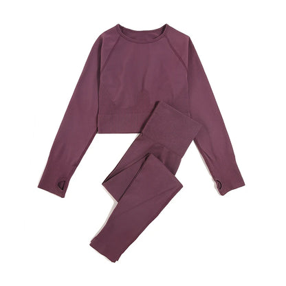 WAREBALL SculptFlex™ Seamless Yoga Set – High Waist Contour Gym Wear