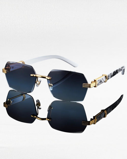 Fashion Rimless Sunglasses for Women — UV400 Rectangle Frameless Shades | ZUPHAR