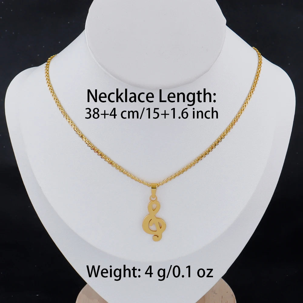 Gold Girl Silhouette Pendant Necklace - 18K Gold Plated Stainless Steel | Gift for Men & Women