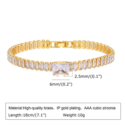 ZUPHAR™ Luxe Crystal Gold Chain Bracelet