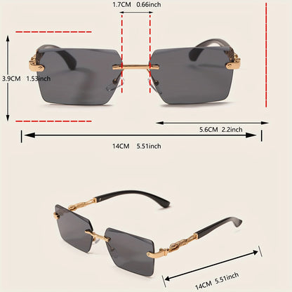 ZUPHAR™ Luxe Rimless Square Sunglasses for Women