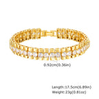 ZUPHAR™ Luxe Crystal Gold Chain Bracelet