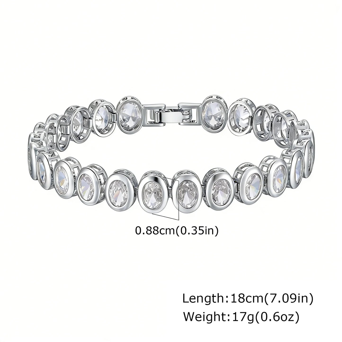 ZUPHAR™ Luxe Crystal Gold Chain Bracelet