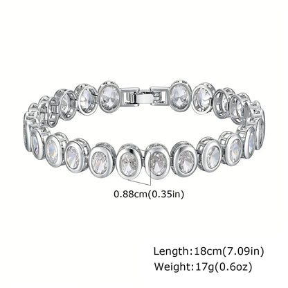 ZUPHAR™ Luxe Crystal Gold Chain Bracelet