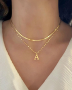 Initial Letter Necklace Set for Women — Gold & Silver | ZUPHAR