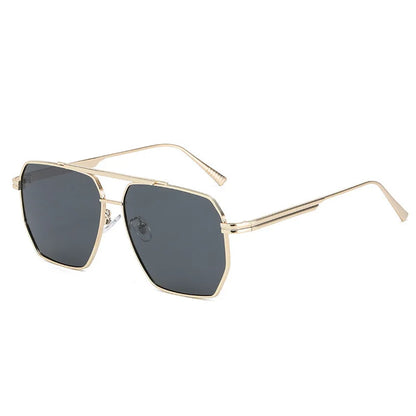 ZUPHAR Polarized Square Sunglasses — Vintage Metal Frame, UV400, Unisex