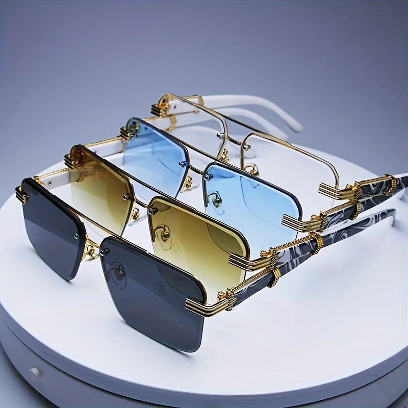 Polarized UV400 Sunglasses — Lightweight Rimless Style | Multiple Colors