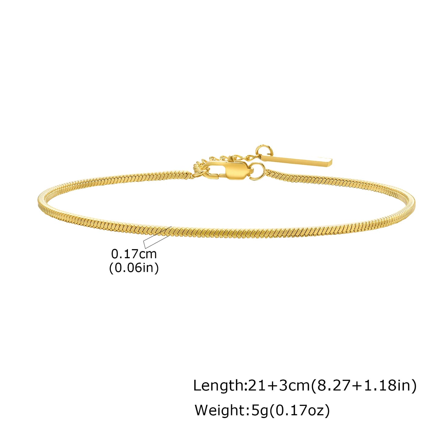 ZUPHAR Bold Gold Chain Bracelet for Men – Stainless Steel Streetwear