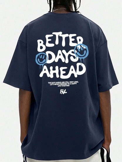 ZUPHAR Better Days Ahead Oversized Cotton T-Shirt
