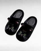 ZUPHAR™ pink cat plush slippers – soft non-slip indoor house shoes