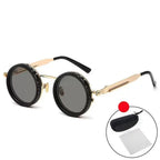 Vintage Steampunk Round Sunglasses