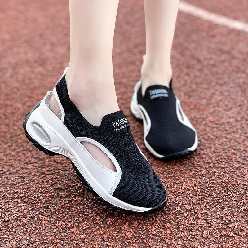 Women’s Cutout Slip-On Sneakers