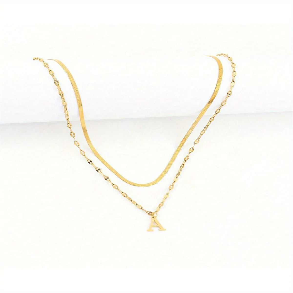 Initial Letter Necklace Set for Women — Gold & Silver | ZUPHAR