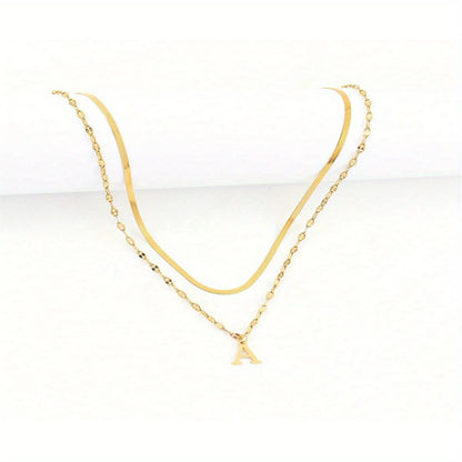Initial Letter Necklace Set for Women — Gold & Silver | ZUPHAR