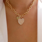 Women’s Layered Heart & Coin Necklace