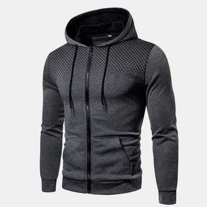 ZUPHAR™ Men’s Polka Dot Zip Hoodie