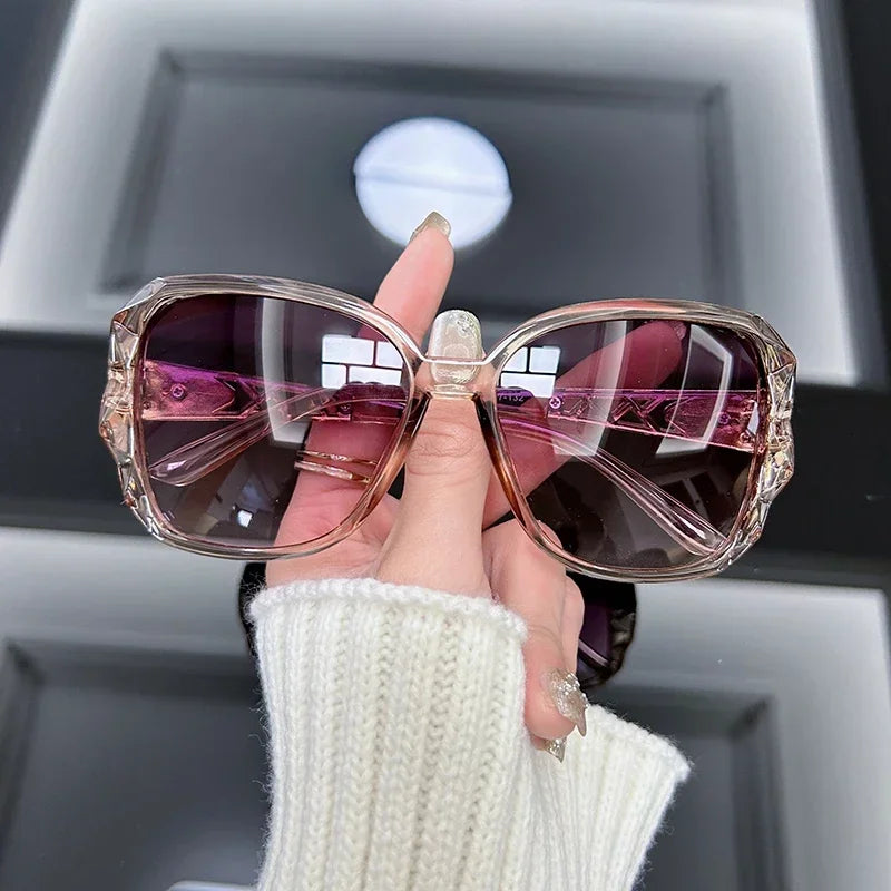 Vintage Oversized Square Sunglasses — UV400 Mirror Lens | Unisex