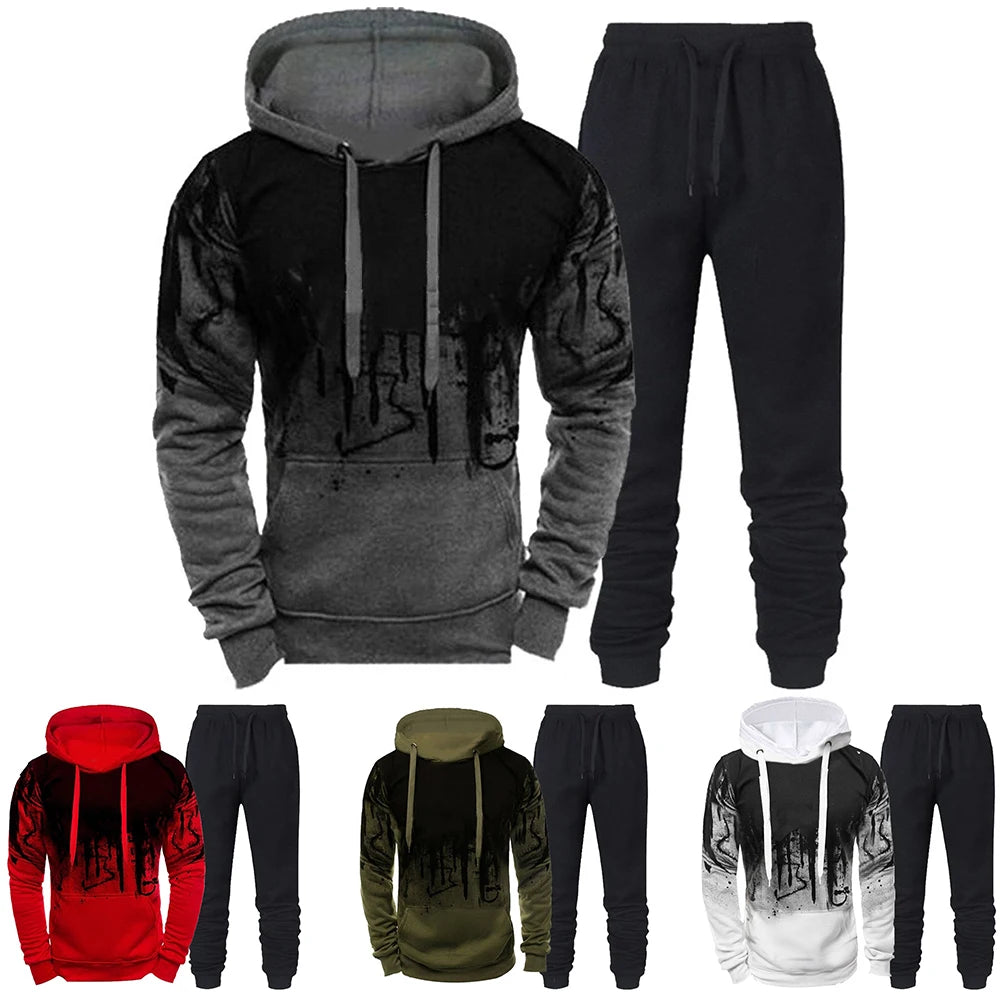 ZUPHAR™ Men’s Printed Casual Tracksuit Set