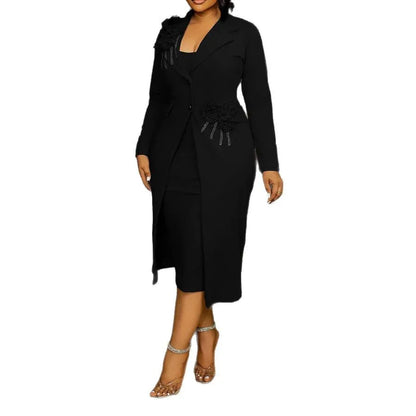 ZUPHAR™ Elegant Appliqué Pencil Dress
